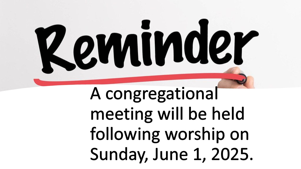 Congregational meeting June